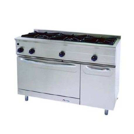 Cocina modular a gas serie 550 snack M-1200/3H