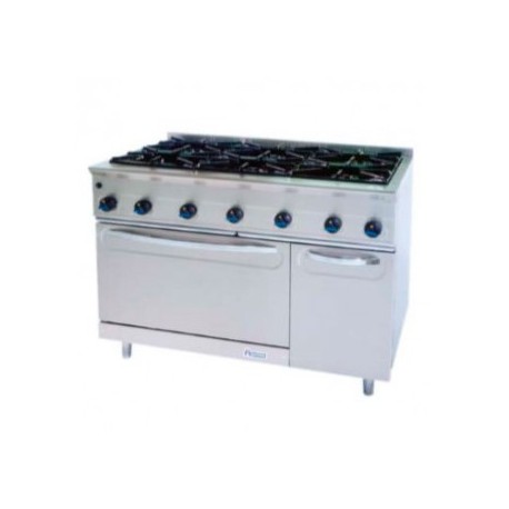 Cocina modular a gas serie 750 M-1200/6H