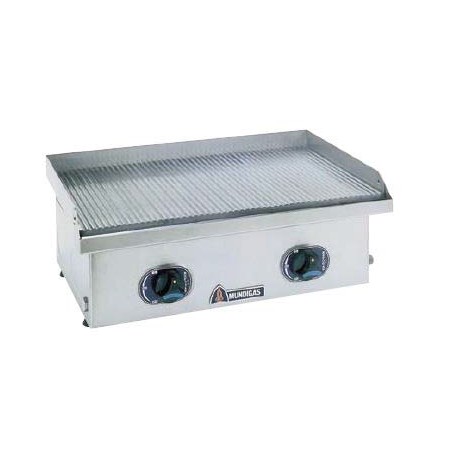 Plancha estriada de sobremesa a gas PG/E-650