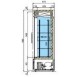 ARMARIO PUERTA DE CRISTAL CON DISPLAY TORNADO V 100 TN -BT
