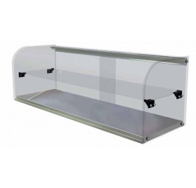 VITRINA NEUTRA CURVADA 2PISOS