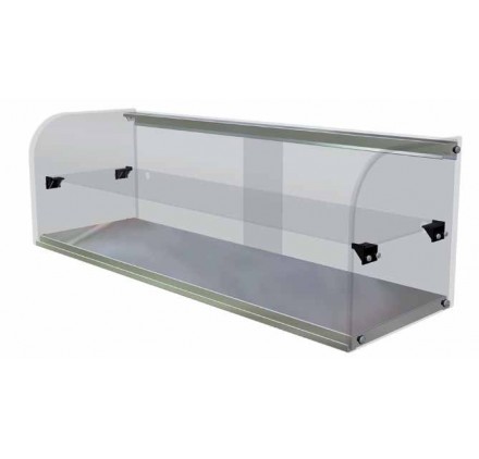 VITRINA NEUTRA CURVADA 2PISOS