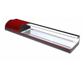 VITRINA ONIX 6 PLACA FRIA SUSHI ROJA