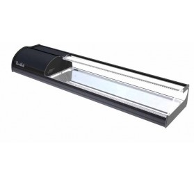 VITRINA ONIX 4 PLACA FRIA SUSHI NEGRA