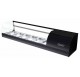 VITRINA ONIX 6 2 PISOS NEGRA