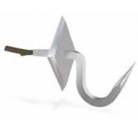 Gancho forjado 1/2 ternera mod. recibir 70x10 mm.
