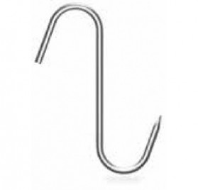 Gancho varilla modelo "S" 140x50x5 mm.