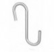 Gancho varilla modelo "S" sin punta 80x30x5 mm. (Gancho jamonero)