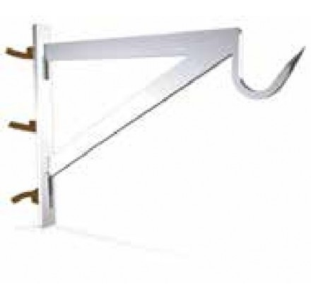 Gancho cartela fijo y giratorio modelo recibir de 495x40x630 mm.