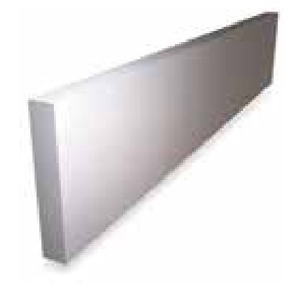 Pletina con 10 ganchos 1500x75x60 mm.