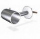 Soporte recto en tubo para recibir 180x60x38 mm.