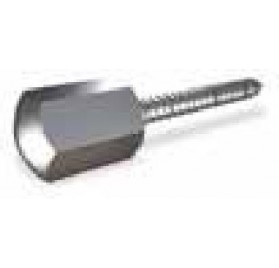Tornillo barraquero con embellecedor 65x10 mm.
