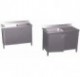 Fregadero c/ptas.abatibles 1C 1200x600x850 mm. Dimensiones cubeta 1060x420x350 mm.