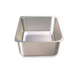 Fregadero soldado a mesa de 500x500x350 mm.