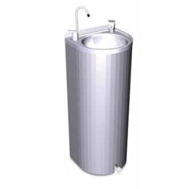 Fuente de agua de columna con pedal 350x300x850 mm.