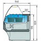 Vitrina expositora refrigerada para cubetas VE-9-ES