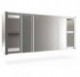 Mesa mural c/4 puertas correderas 2000x500x850 mm.