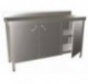 Mesa mural c/3 puertas abatibles 1500x500x850 mm.