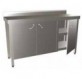 Mesa mural c/3 puertas abatibles 1500x500x850 mm.