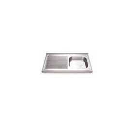 Fregadero 1300x600 1 cubeta y 1 escurridor izqda. dimensiones cubeta 500x500x300 mm.