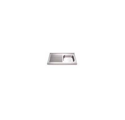 Fregadero 1300x600 1 cubeta y 1 escurridor izqda. dimensiones cubeta 500x500x300 mm.