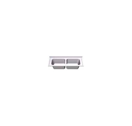 Fregadero 1000x600 2 cubetas dimensiones cubeta 500x400x250 mm.