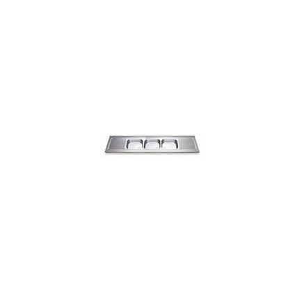 Fregadero 1800x600 3 cubetas y 2 escurridores dimensiones cubeta 500x400x300 mm.