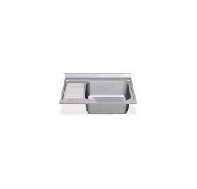 Fregadero 1200x700 1 cubeta y 1 escurridor izqda. dimensiones cubeta 500x400x250 mm.