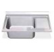 Fregadero 1400x700 1 cubeta y 1 escurridor dcha. dimensiones cubeta 600x500x320 mm.