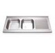 Fregadero 1600x700 2 cubetas y 1 escurridor dcha. dimensiones cubeta 500x400x250 mm.