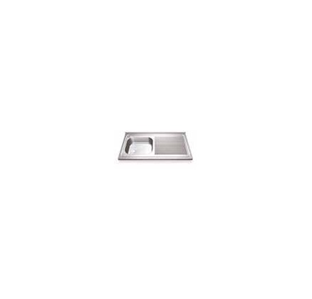 Fregadero 1300x700 1 cubeta gc y 1 escurridor izquierda dimensiones cubeta 800x500x400 mm.
