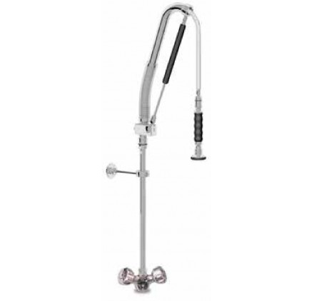 Grifo ducha inox. dos aguas monomando sobremesa 450x1300x1/2"