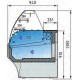 Vitrina expositora pastelera VEP-9