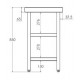 MESA ACERO INOXIDABLE GAMA 500