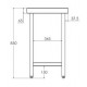 MESA ACERO INOXIDABLE GAM 550