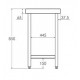 MESA ACERO INOXIDABLE GAMA 600